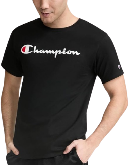 Champion Men's Classic Graphic Short Sleeve T-Shirt, Script Logo (Reg. Or Big & Tall)